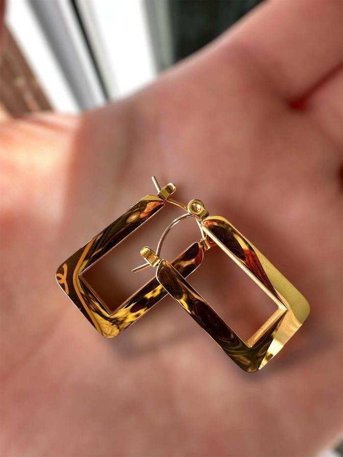 Jolie boucle d’oreille en acier inoxydable - photo numéro 4