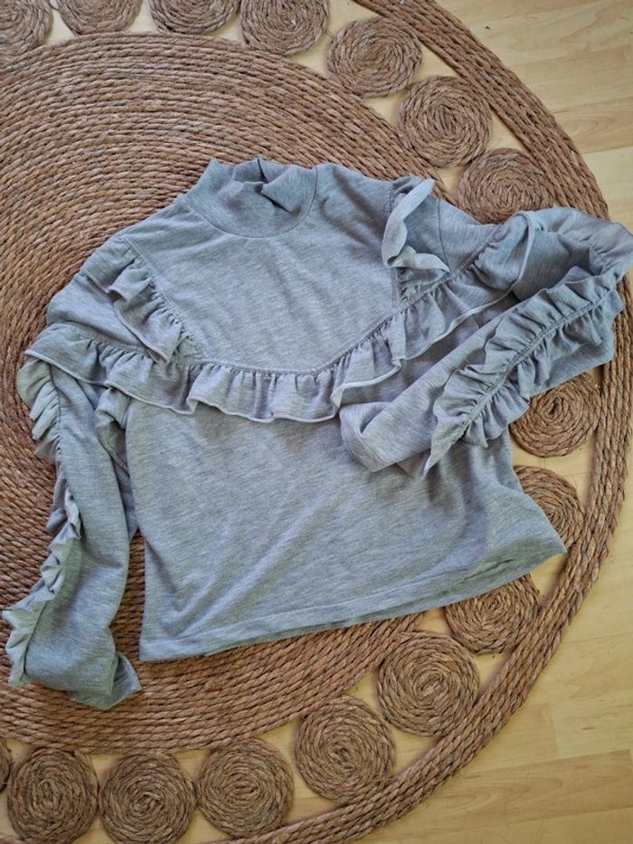 Pull fin H&M taille 40 gris clair - photo numéro 3