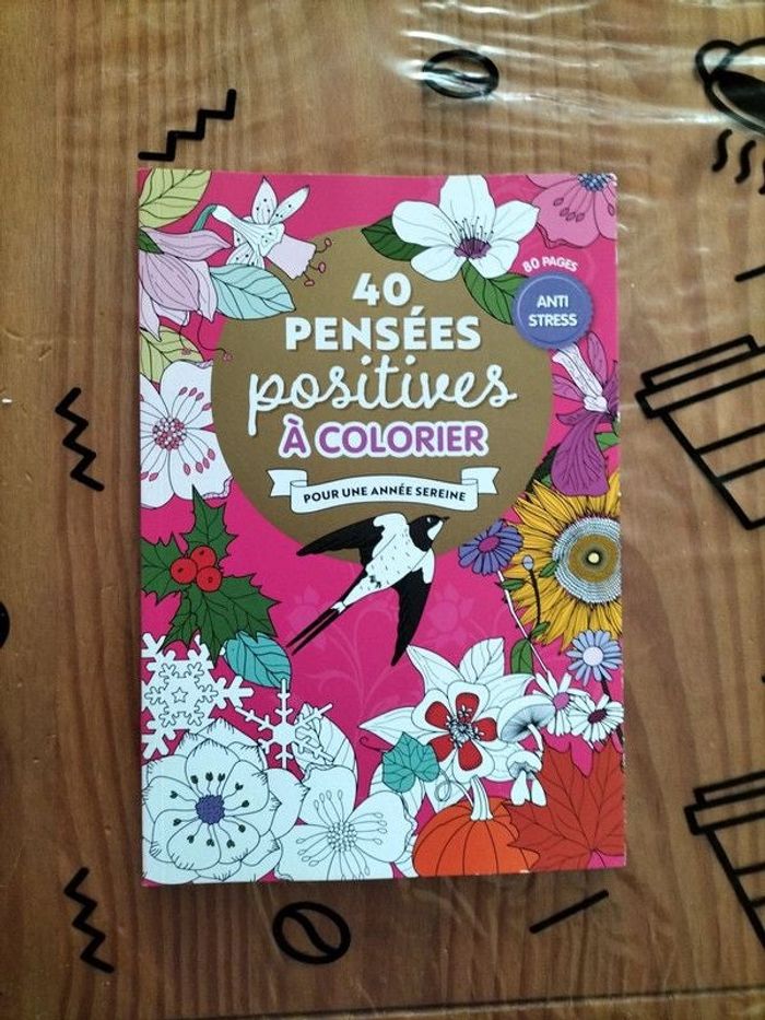 📚40 pensées positives à colorier 📚