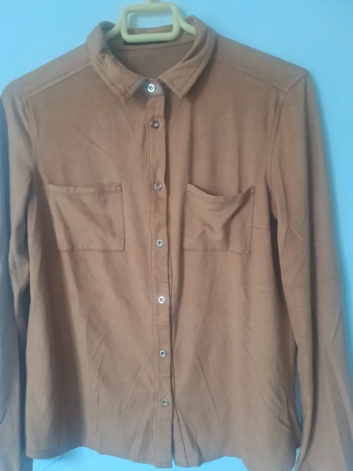 Chemise Camel effet Daim MIM Taille 36 - photo numéro 4