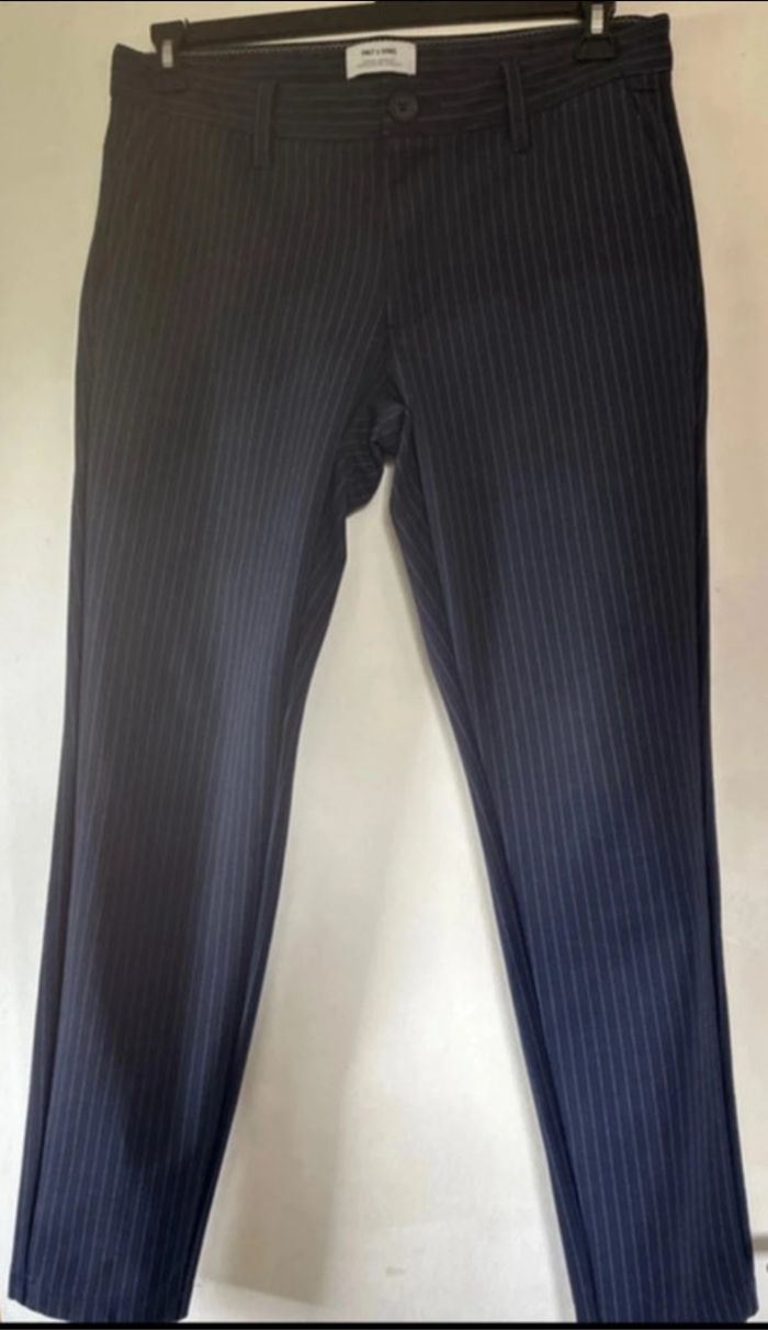 pantalon classique marine