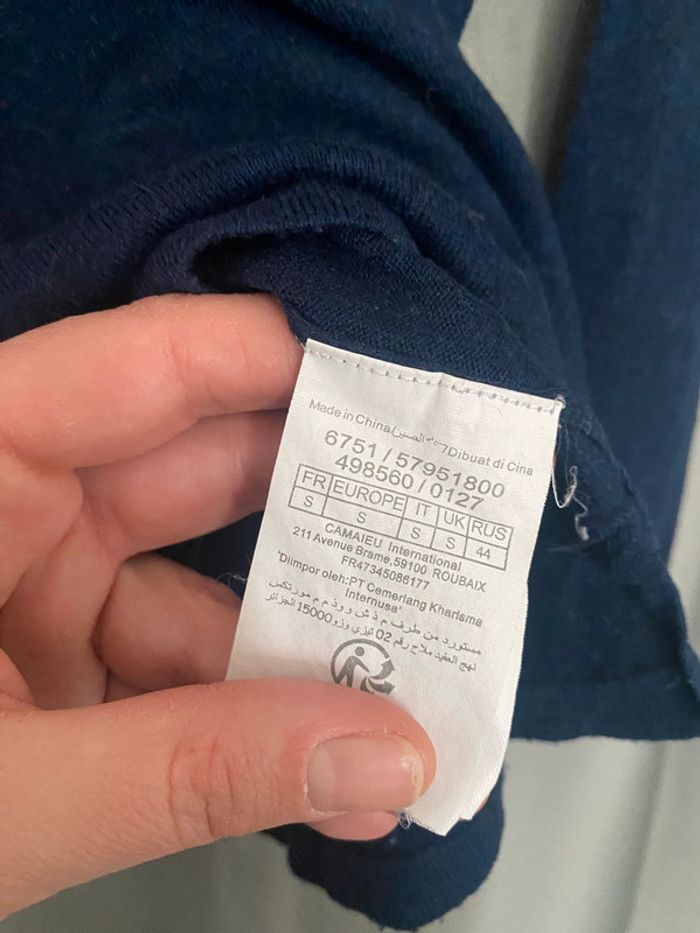 Pull fin 🩶 Taille S - Camaïeu - photo numéro 3