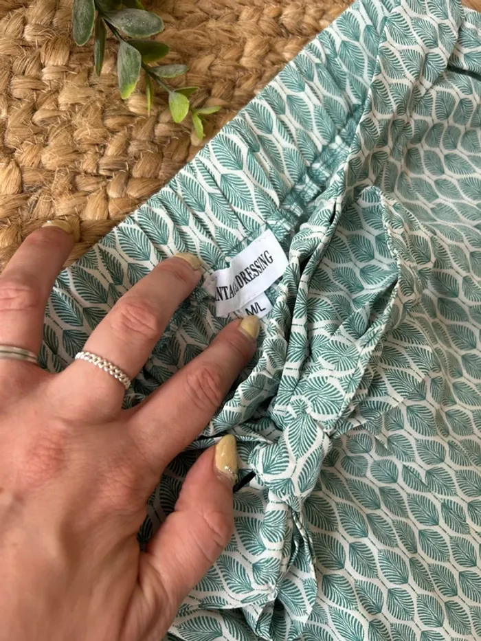 Pantalon léger vert d’eau taille M/L - photo numéro 3