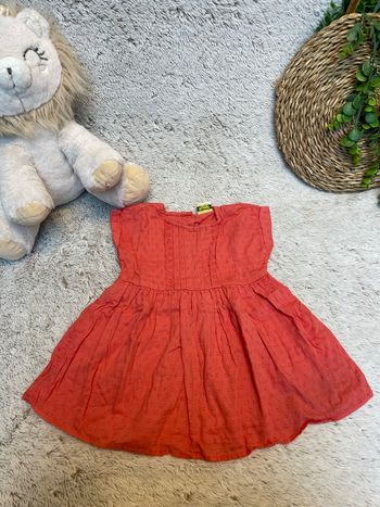 Robe à manche courte teracotta - Tape à l’œil 