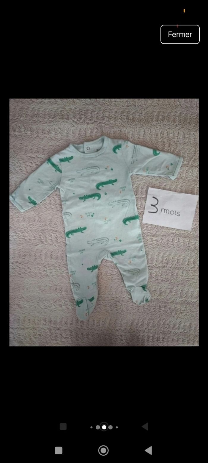 Lots vêtements bébé garçon taille 3 mois demi-saison/été - photo numéro 9