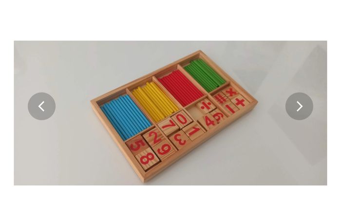 Compter bois Montessori