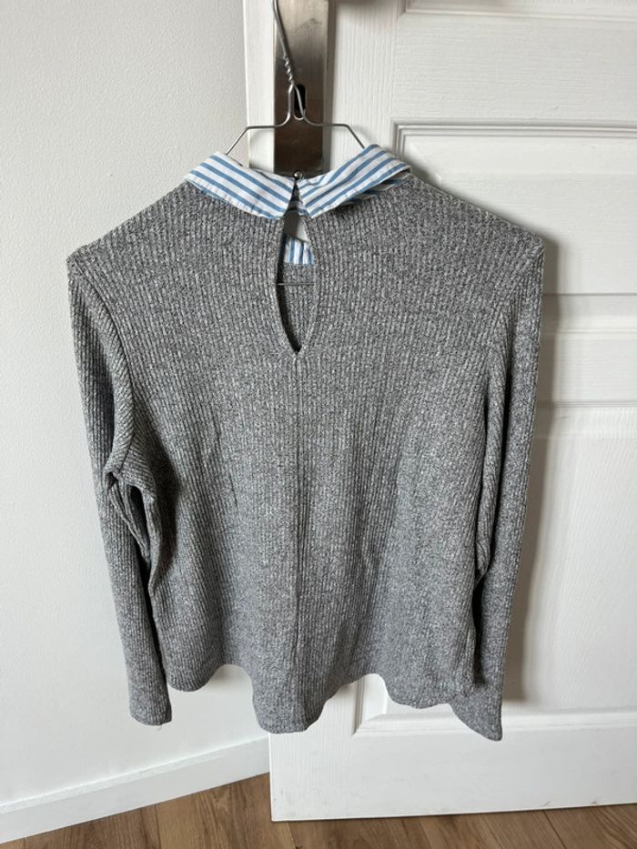 Petit pull effet chemise - photo numéro 2