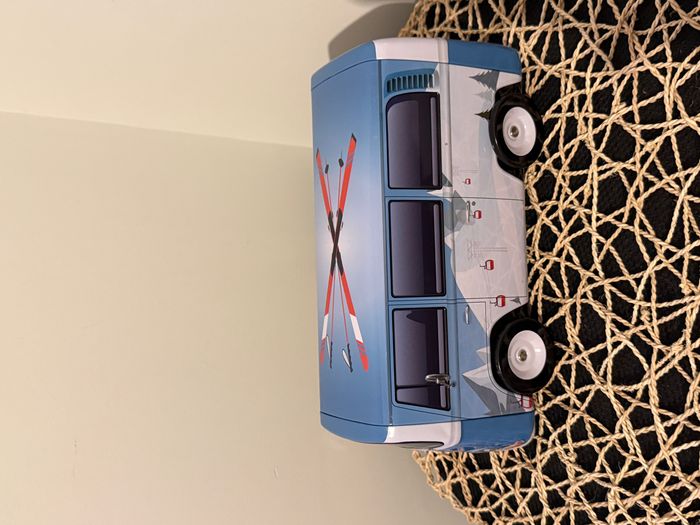 Boite en tôle lithographiée. Type Volkswagen Combi "Van Gourmand". E. 1/20. - photo numéro 5