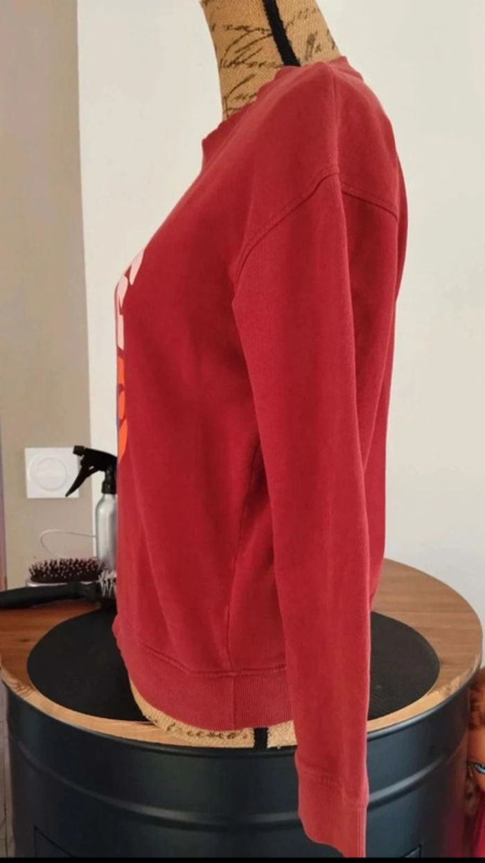 Sweat bordeaux taille xs avec écritures true love - photo numéro 5