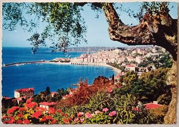 Grande carte postale French Rivera Menton