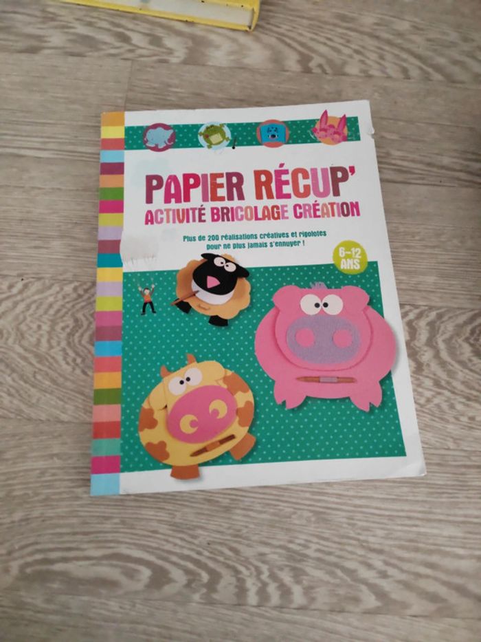 Livre d'activité papier recup'
