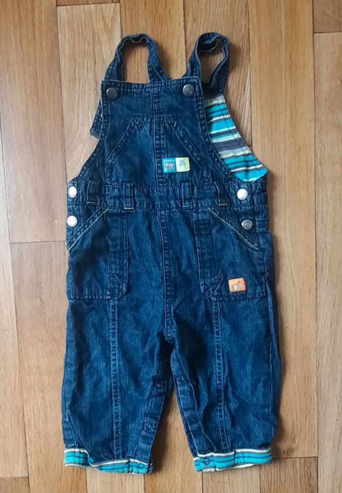 Ensemble salopette et t shirt manches longues 12 mois - photo numéro 6