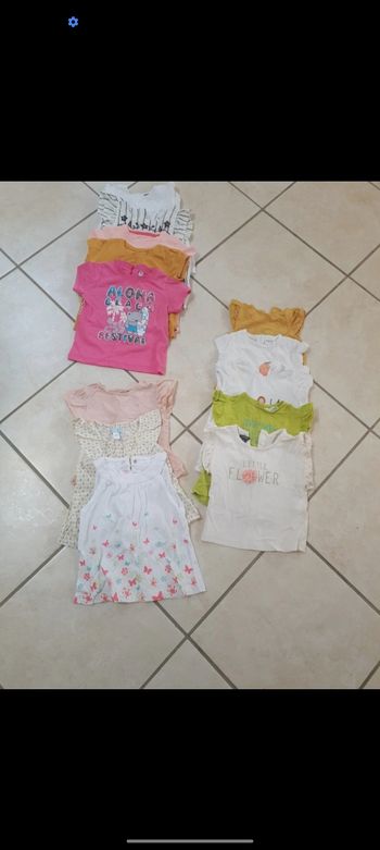 Lot tee- shirt 12mois