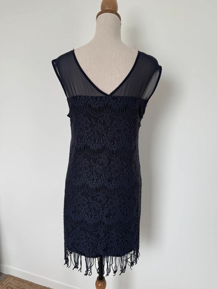 Robe bretelles tunique bleu marine Kleid dress Vestido Vestito jurk jumpsuit femme donna woman - photo numéro 2