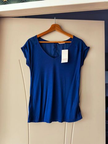 tee shirt bleu camaieu