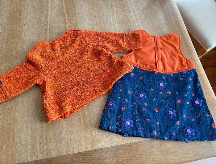 Ensemble robe et pull polaire Catimini taille 3 ans - photo numéro 3