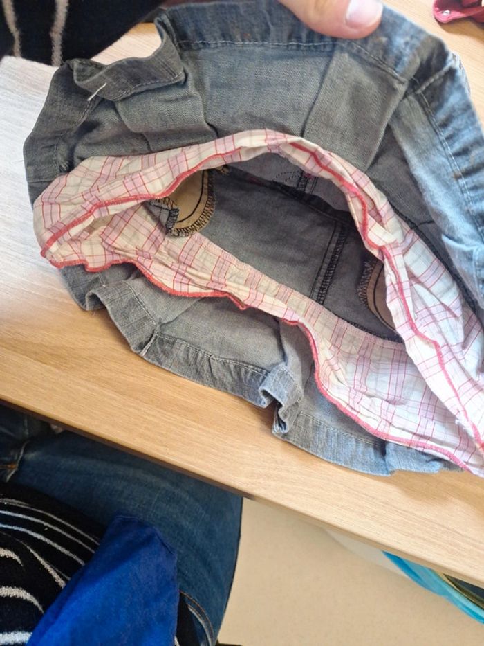 Petite jupe en jean gris - photo numéro 6