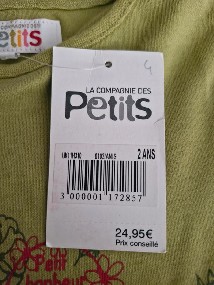 T-shirt manches longues enfant 2 ans La compagnie des petits Coton - photo numéro 3