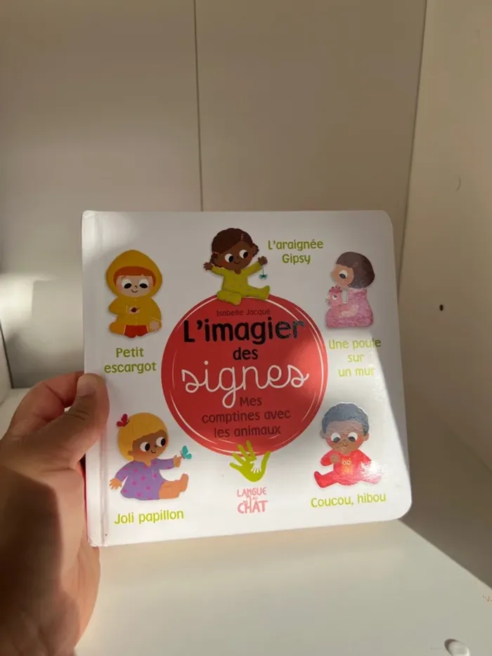 Livre enfant L’imagier des signes comptines Bon état Langue des signes Bébé - photo numéro 3