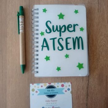 Ensemble carnet stylo super atsem