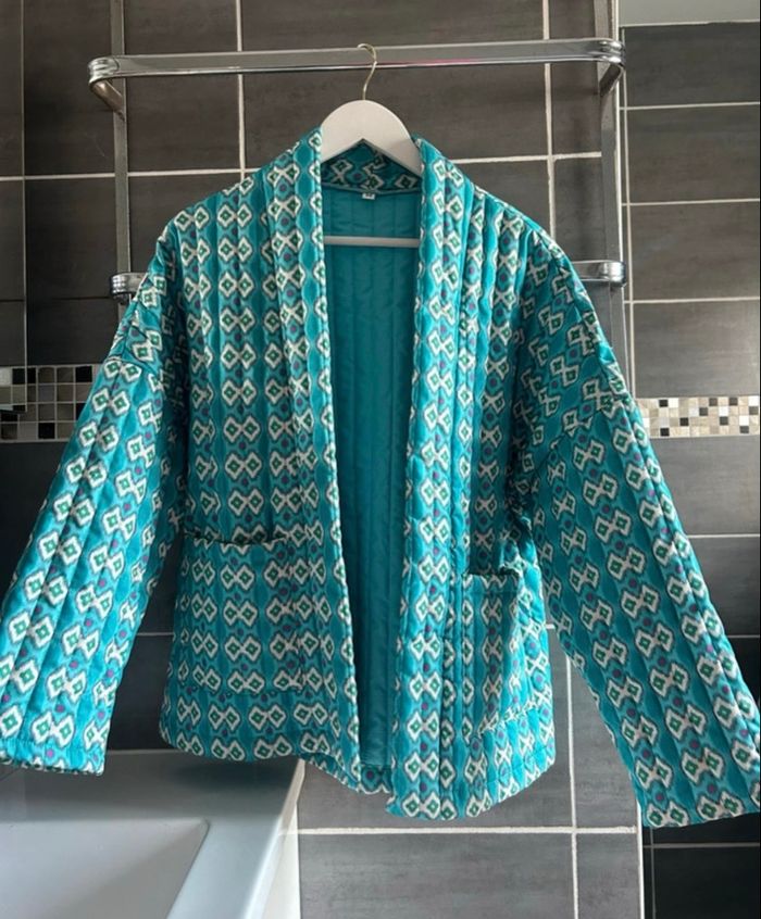 Veste matelasse bleue - Boutique indépendante