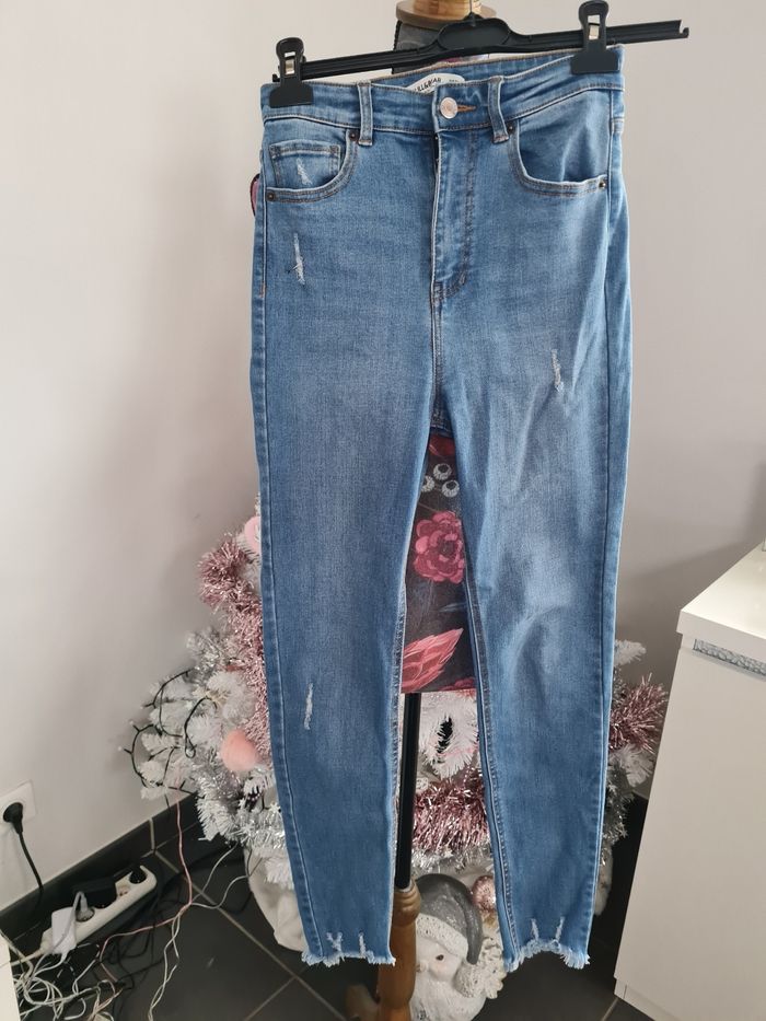 Jean slim taille haute xs