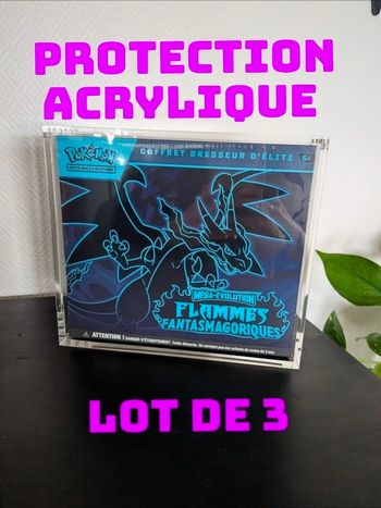 Pokémon protection ETB coffret dresseur d'élite rigide acrylique
