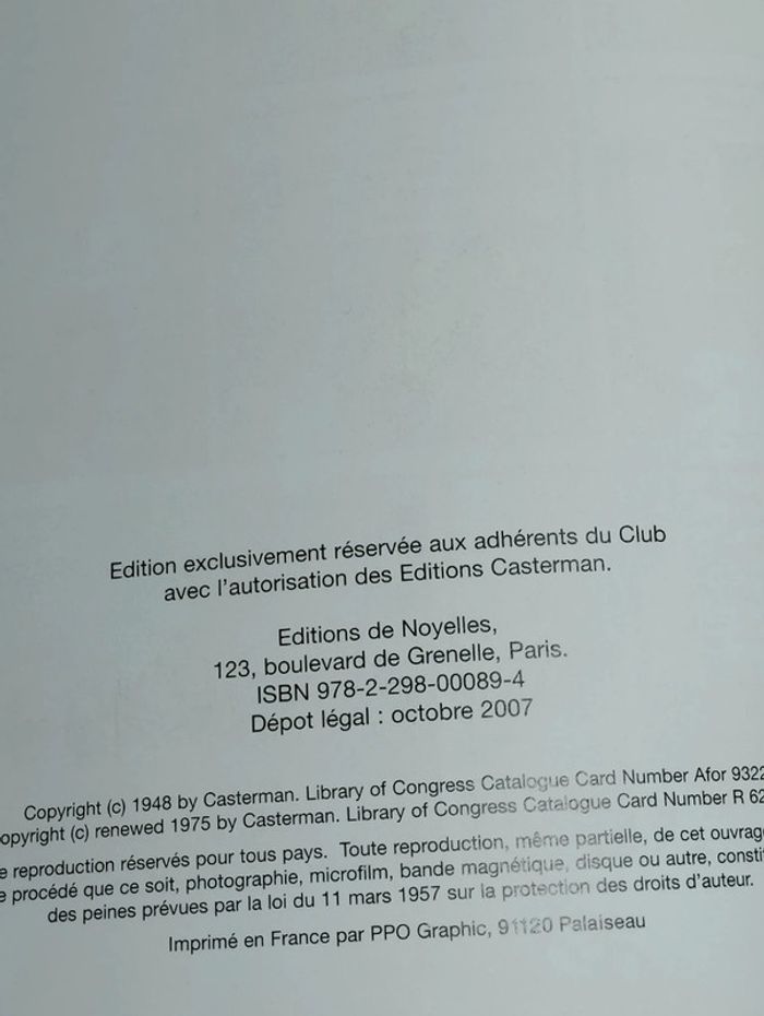 Les aventures de Tintin club France loisirs 2007 Casterman - photo numéro 11