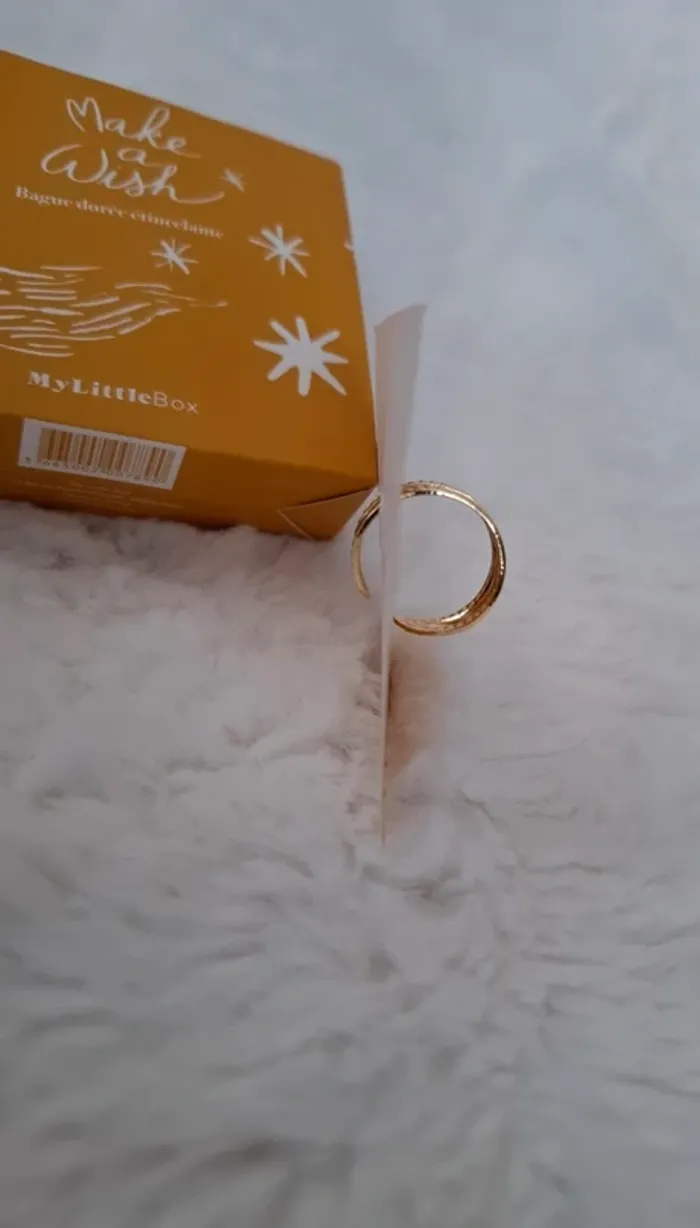Bague dorée étincelante Make a Wish - photo numéro 5