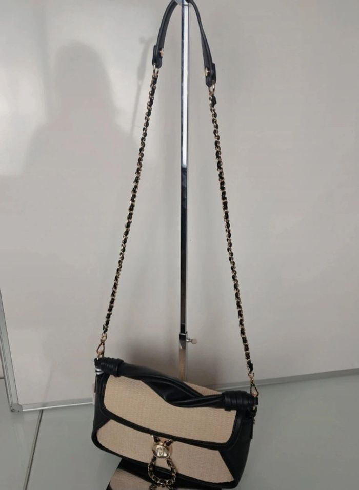 Liu Jo sac à main bandoulière été beige rafia neuf - photo numéro 3