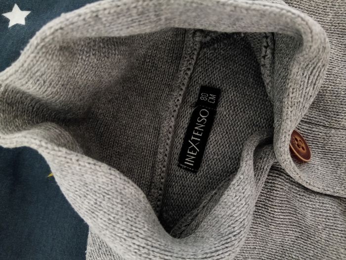 Gilet gris _ T.80cm - photo numéro 3