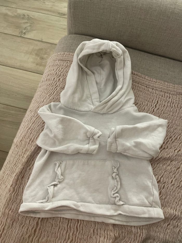 Sweat blanc 9 mois