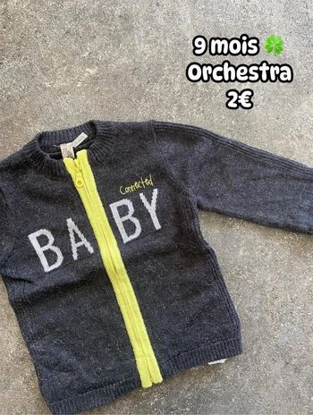 Gilet 🍀 9 mois 🍀 Orchestra