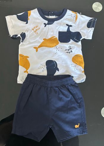 Ensemble T-shirt et short 3mois garçon