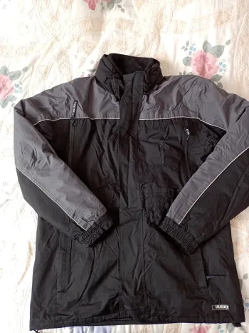 Blouson veste  noir et gris homme
