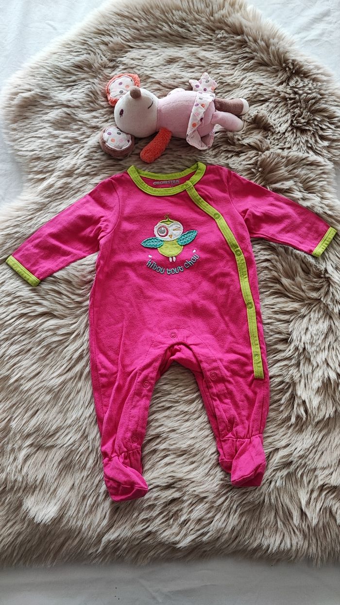 Pyjama fushia orchestra 1 mois