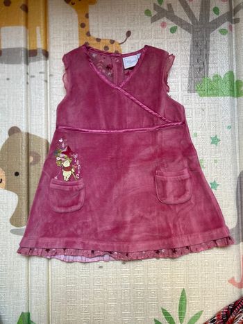 Robe velours sans manches