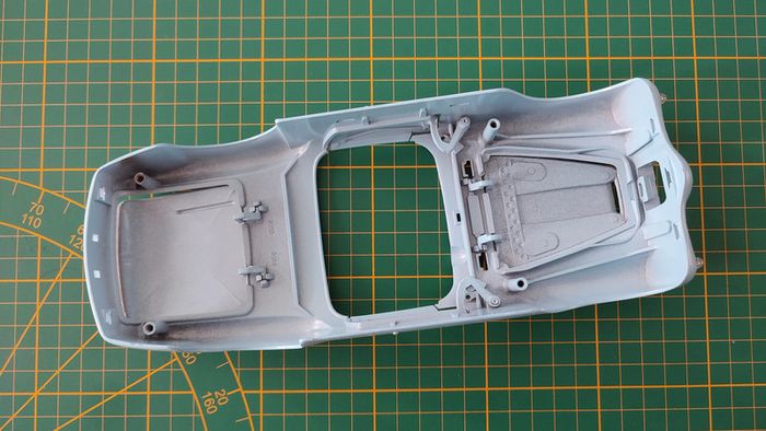 Carcasse carrosserie bleu miniature Bburago Burago Lancia Aurelia B24 Spider 1955 1/18 1/18e #B87