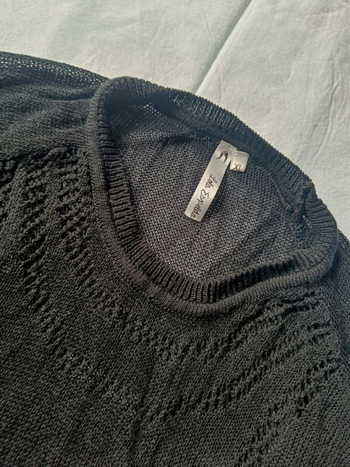 Haut crochet manches ajourées - photo numéro 2