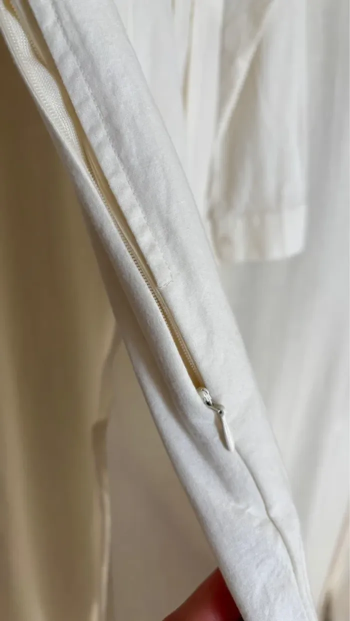 Combinaison blanche effet lin PrettyLittleThing - photo numéro 7