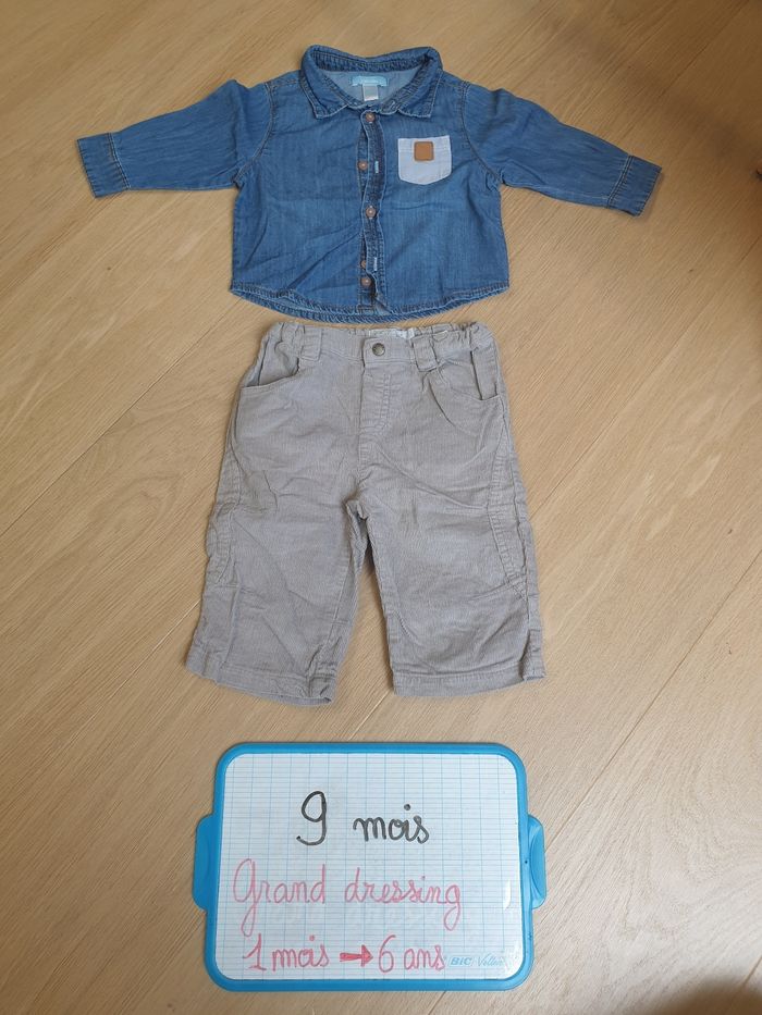 Tenue 9 mois ensemble garçon