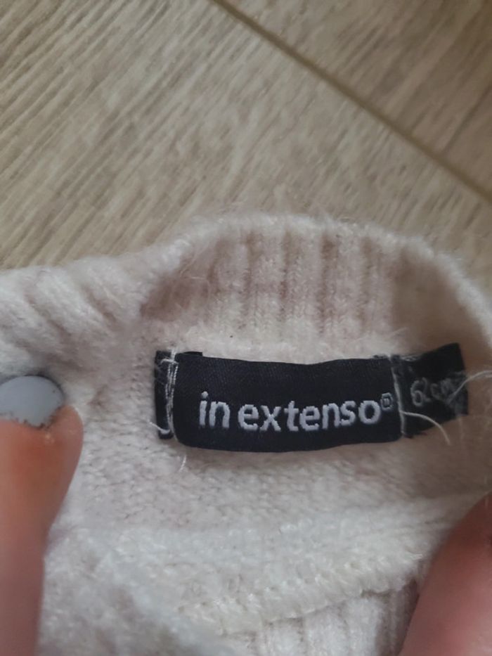 🌴 Robe pull beige chaude taille 3 mois - photo numéro 2