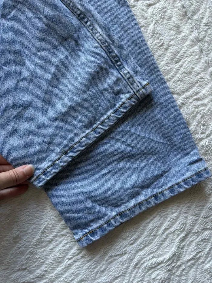 Jean Levi’s 505 Straight Fit droit Homme unisexe bleu clair taille haute 2000s Rare US W38 L32 XL48 - photo numéro 14