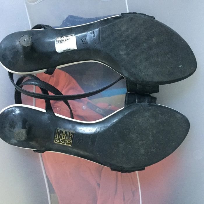 Sandales en cuir noir 38 - photo numéro 3