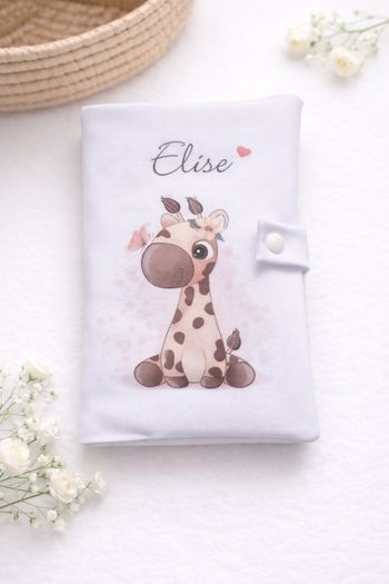 Protège carnet de santé Girafe