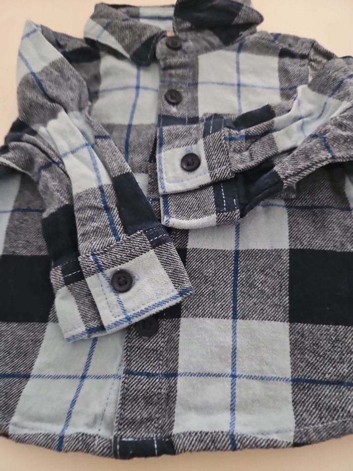 Chemise bleu bébé 0_ 3mois - photo numéro 4