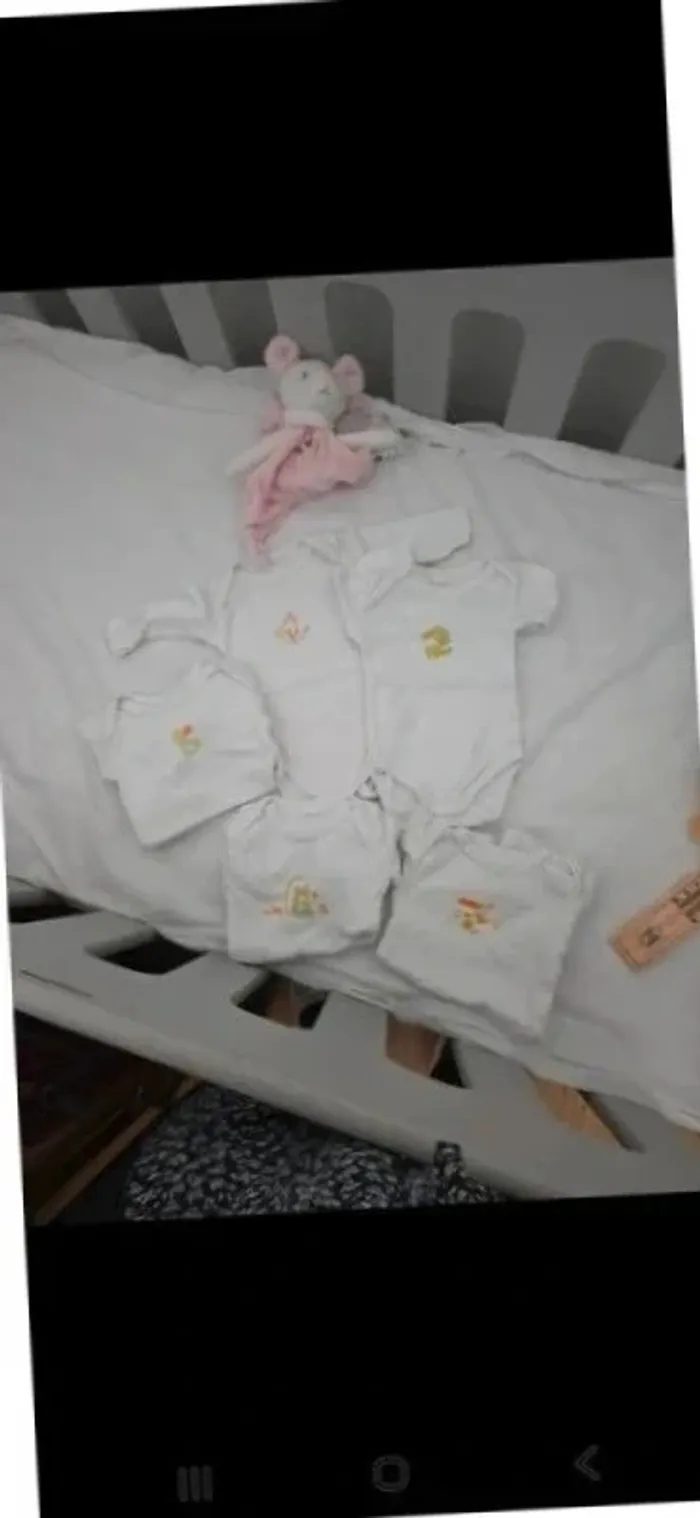 Lot 5 body bébé manches longues taille 56 cm mixte garçon fille 🥰