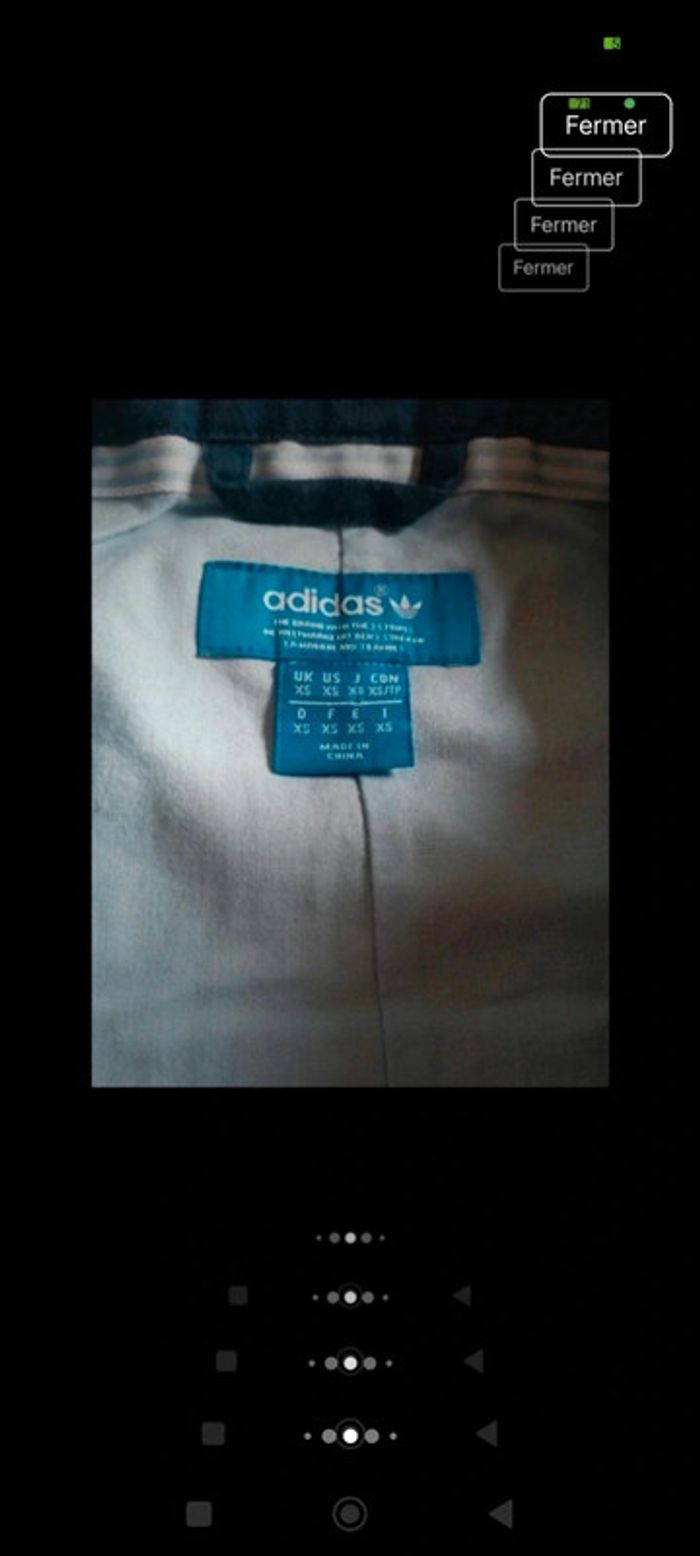 Veste blouson Harrington gilet zippé homme Adidas x Porsche design rétro vintage ancien taille XS - photo numéro 7