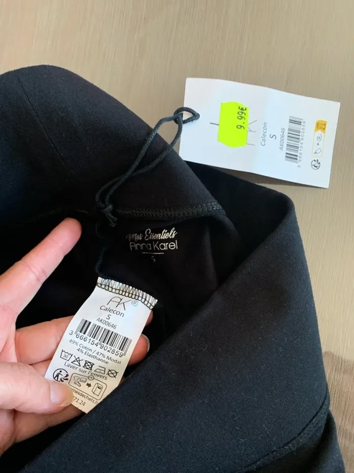 Legging large ceinture élastique
