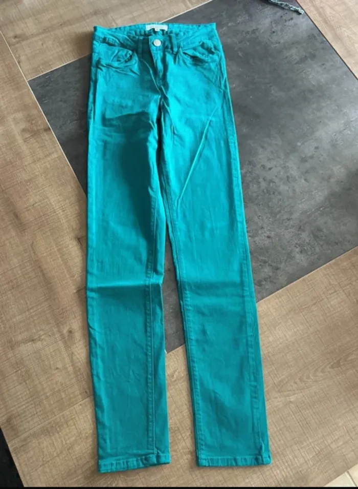 Pantalon slim femme, vert, cache cache taille 34